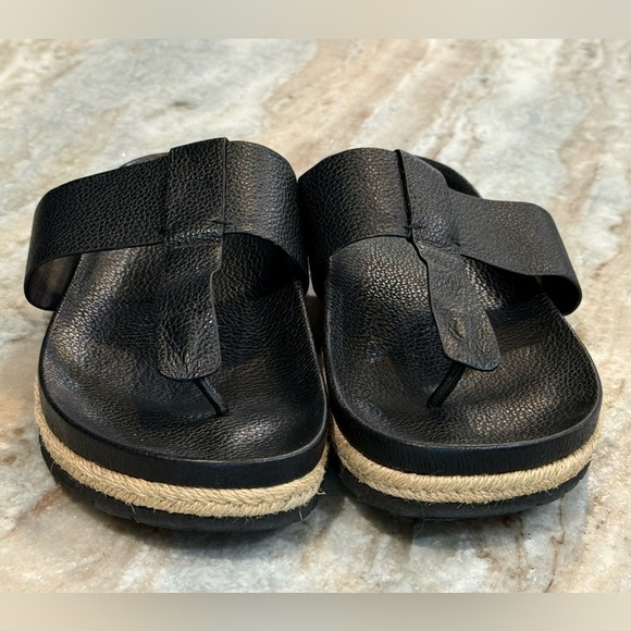 Women’s VINCE Avani black leather sandals- Size 8.5 - Picture 3 of 9